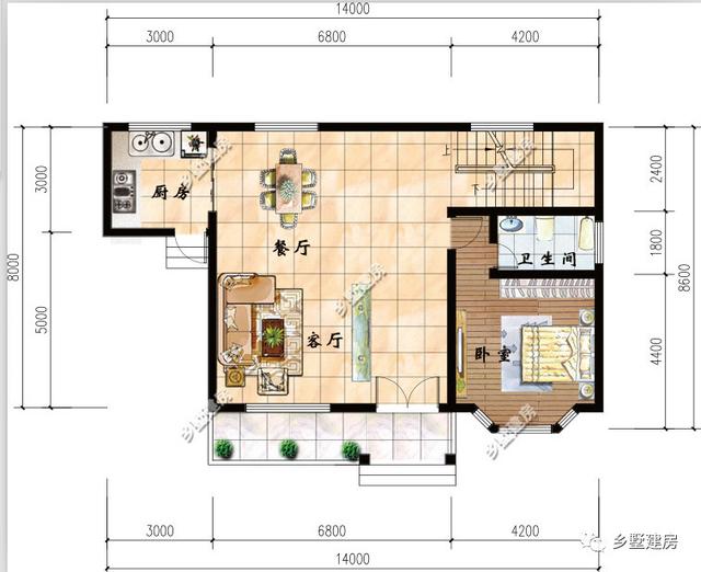 兩款二層別墅設計圖，價格實惠，漂亮實用，喜歡就可以建一棟哦！