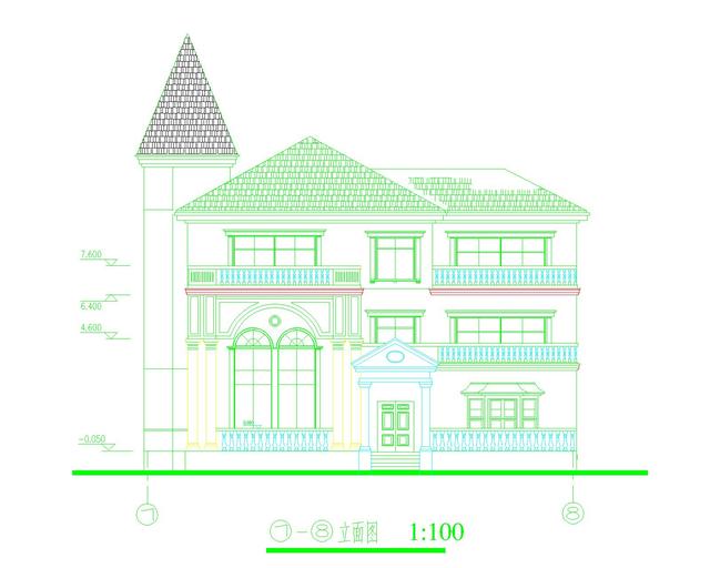 最新出品的18x16米三層尖頂歐式自建房，帶外觀效果圖。