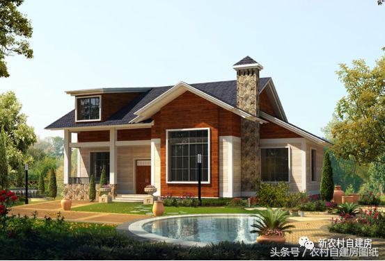 造價15萬的一層半別墅設計圖，經濟實用，建出來不比高層別墅差。