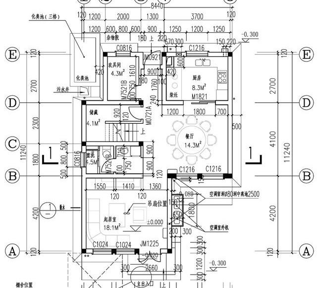 農(nóng)村三層小戶型別墅設(shè)計圖，帶閣樓，施工難度不高，適合大部分農(nóng)村家庭建造。