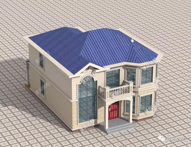 11.2×13.8米二層農村別墅設計圖，造價不高，外觀這般美，對于小家庭來說最合適不過的了。