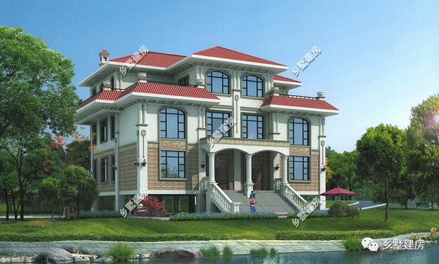 兩套雙拼農(nóng)村別墅設(shè)計圖，一棟是三層的，一棟是二層帶閣樓的，你更中意哪一款呢？
