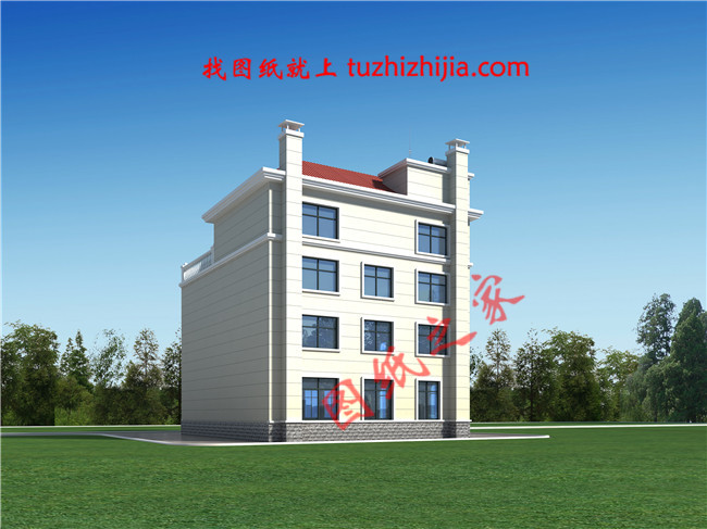 農村四層別墅設計圖紙及效果圖，整體氣派細節處卻精雕細琢