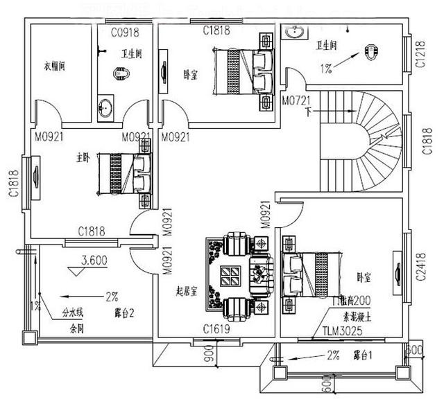 二層農村自建房，不僅簡單大方布局合理，而且造價也低，你不準備選一套嗎？