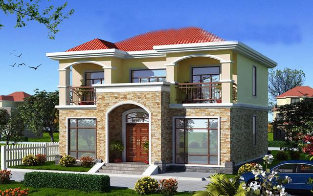 二層農村自建房，不僅簡單大方布局合理，而且造價也低，你不準備選一套嗎？