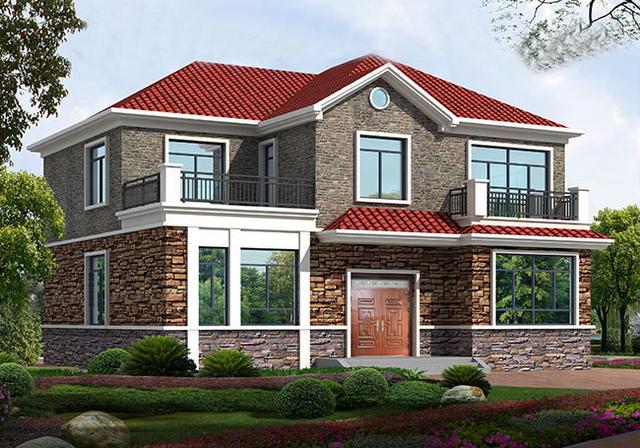 二層農村自建房，不僅簡單大方布局合理，而且造價也低，你不準備選一套嗎？