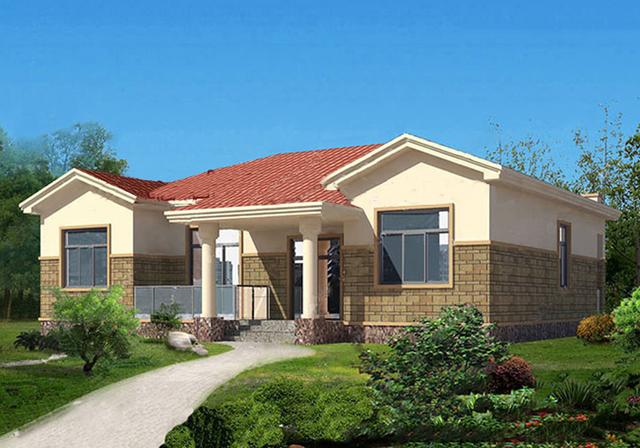 兩款一層別墅設(shè)計(jì)圖，端莊大氣，經(jīng)濟(jì)實(shí)用。