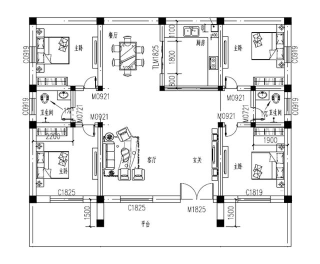 兩款一層別墅設(shè)計(jì)圖，端莊大氣，經(jīng)濟(jì)實(shí)用。