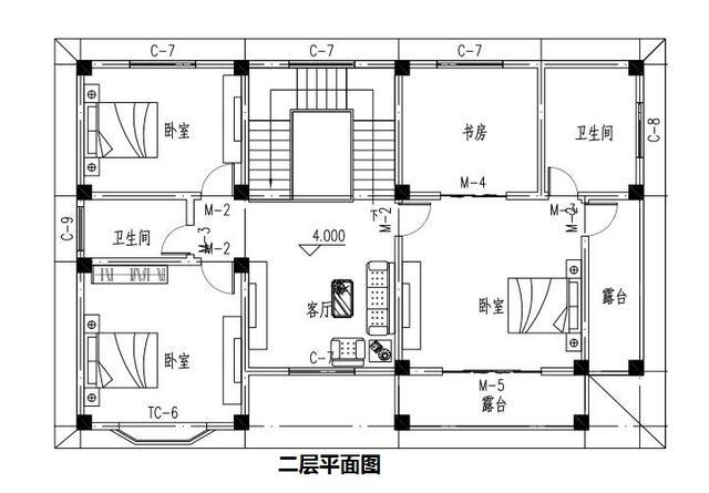 15×10米二層農村小別墅設計圖，漂亮實用，造價25萬。