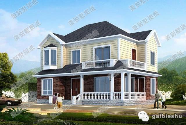 15×10米二層農村小別墅設計圖，漂亮實用，造價25萬。