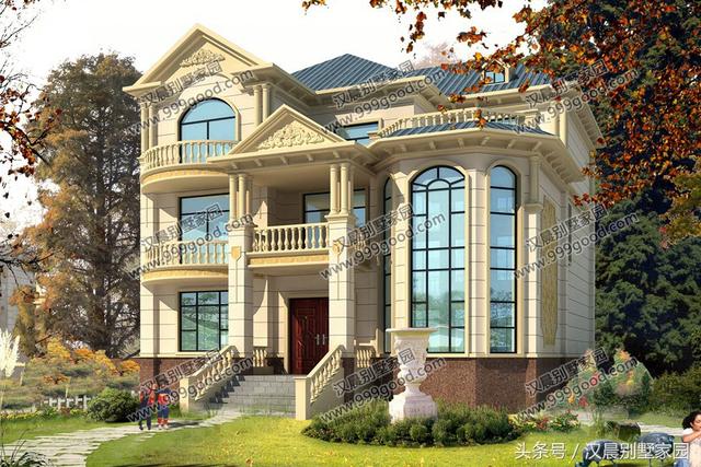 13X15.4三層別墅設計圖，布局都符合我的要求，蓋房就要選擇最實惠的，就選它。