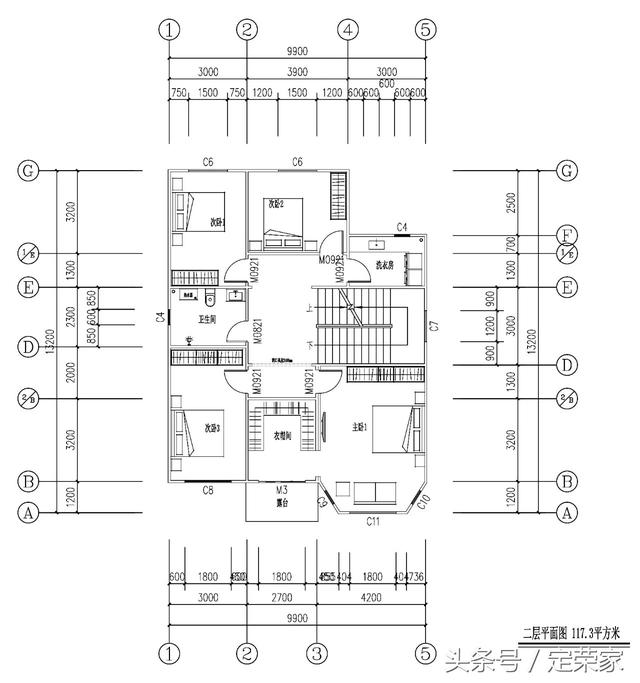 304.5平米的三層歐式別墅設計圖，簡潔明亮，高端大氣，適合在農村建！