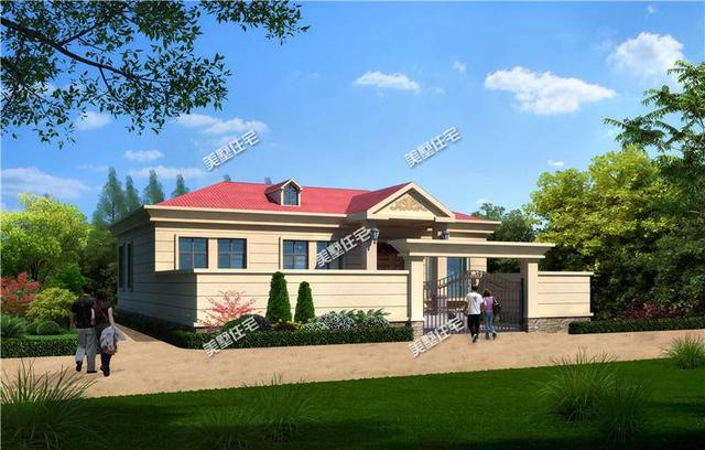 兩棟一層農村自建房，結構比較簡單，時尚又實惠，帶院子，爸媽都愛！