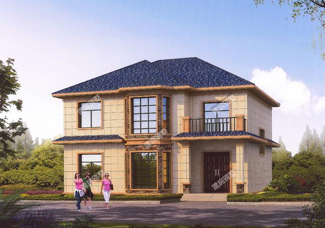 三款小戶型農村二層別墅，三種不同建筑風格，最低主體造價18萬。