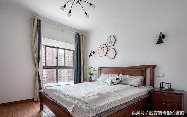 三室兩廳簡歐風裝修，老婆花6萬半包給裝修公司，最后效果超贊，很溫馨。