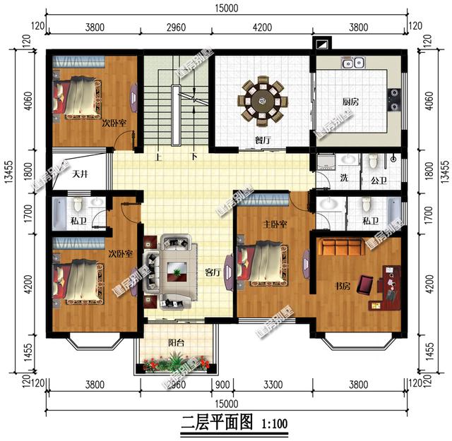15x13.45的三層農村自建房，涵養與大方兼顧，建起來了那一定是萬眾矚目！
