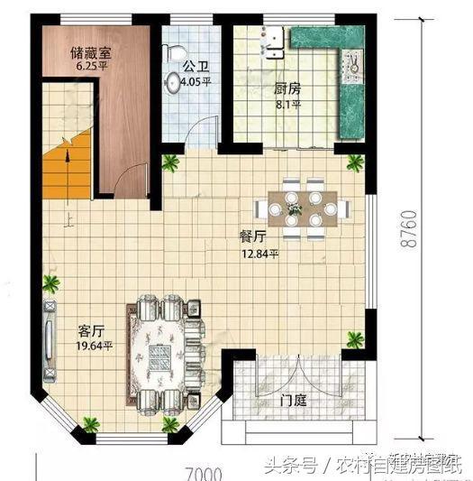 兩棟鄉村小戶型別墅設計圖，不僅造價低、戶型布局合理，而且顏值上也絲毫沒有打折扣。