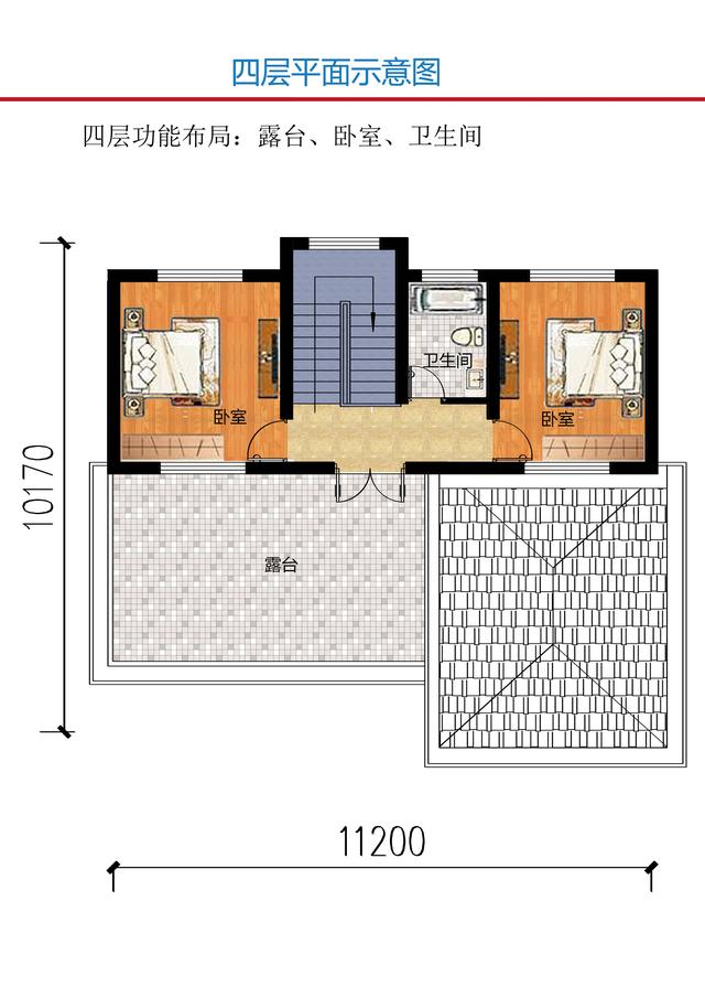 宅基地小就建高一些，今日推薦130平方米四層農村自建別墅設計圖