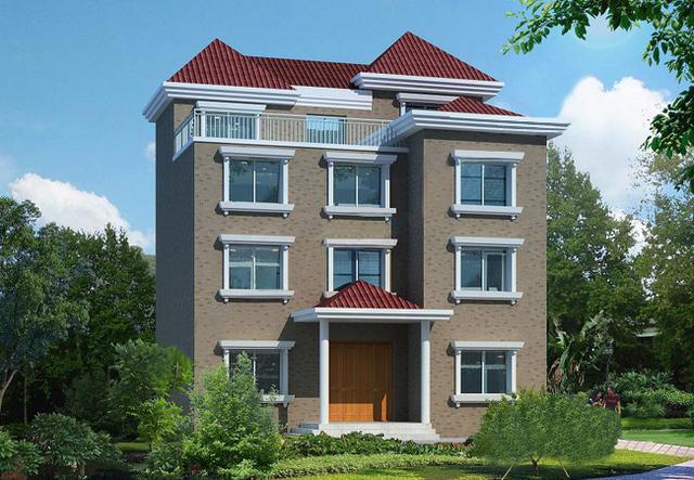 宅基地小就建高一些，今日推薦130平方米四層農村自建別墅設計圖