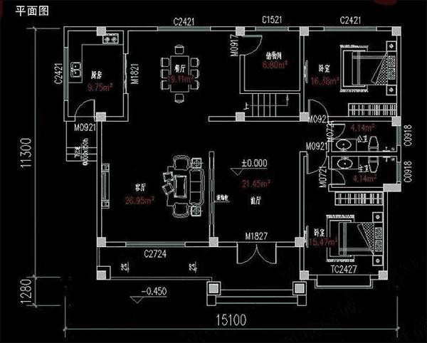 3款帶堂屋農村別墅設計圖，都堪稱經典戶型，讓人過目不忘