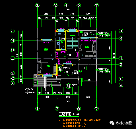 11.5x10米三層農村自建房屋設計圖，附完工實拍圖