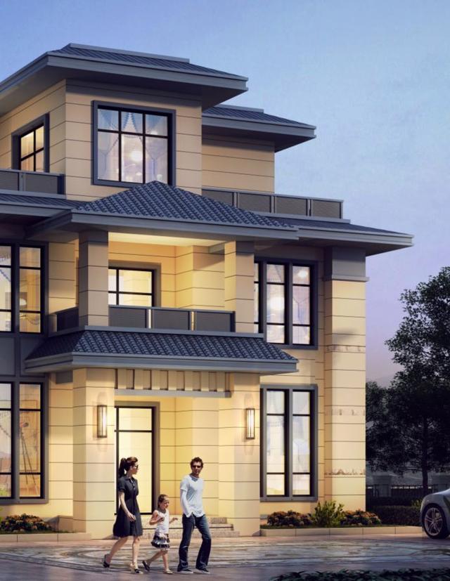 三層新中式別墅設計圖，實用性好，完全符合自身的居住要求