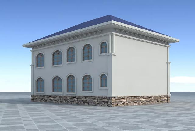 精致秀氣的二層別墅設計圖，整體暖色調，讓人一看就感覺很溫暖