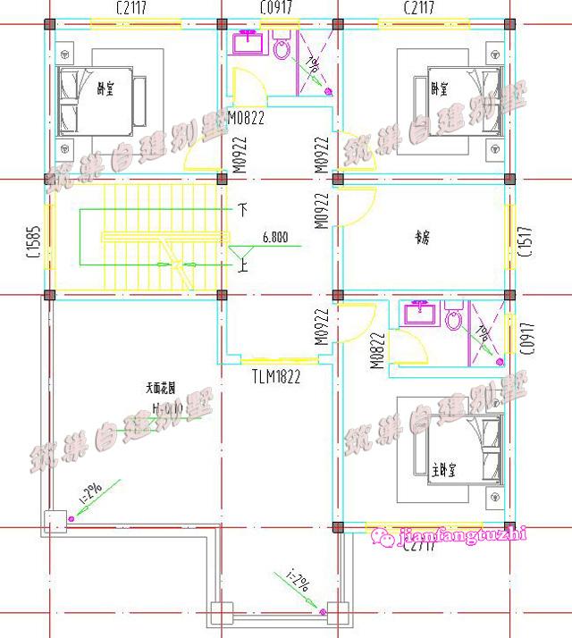 分享3款三層農村自建別墅設計圖紙，外觀造型簡約，造價經濟，施工簡單