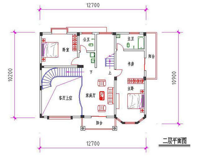 13×10米二層農村自建房，帶客廳挑空設計，高大上，造價30萬以內。