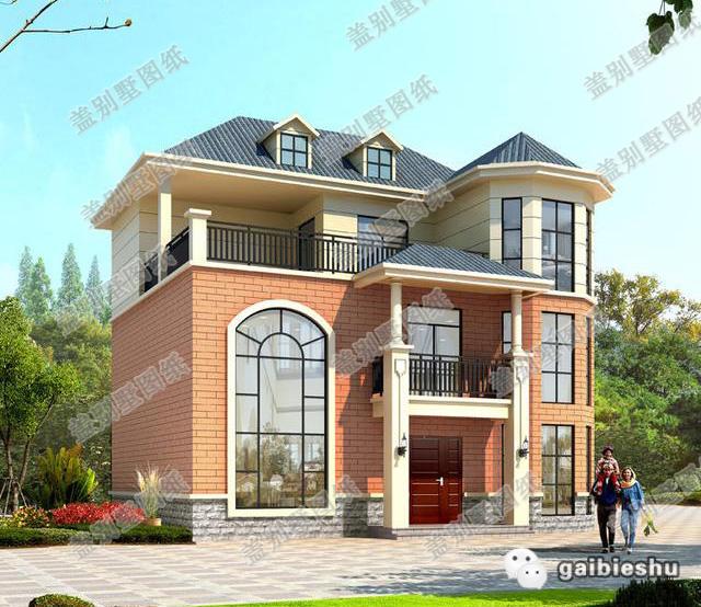 13×10米二層農村自建房，帶客廳挑空設計，高大上，造價30萬以內。