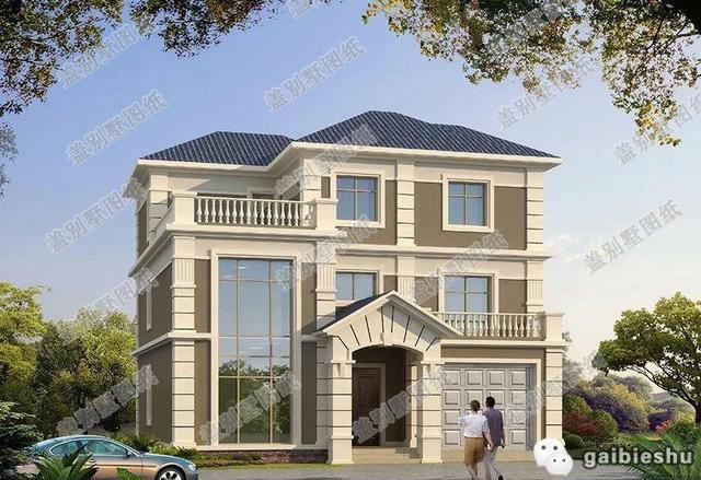 13×12米三層別墅設計圖，美觀時尚，造價35萬以內。