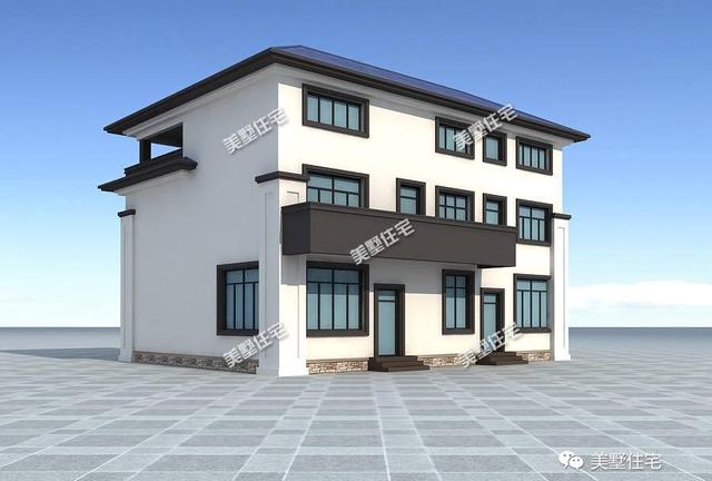 新三層中式別墅圖，帶堂屋，35萬就能建成，你可以來一套。