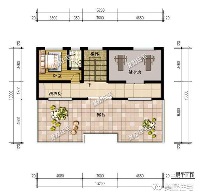 新三層中式別墅圖，帶堂屋，35萬就能建成，你可以來一套。