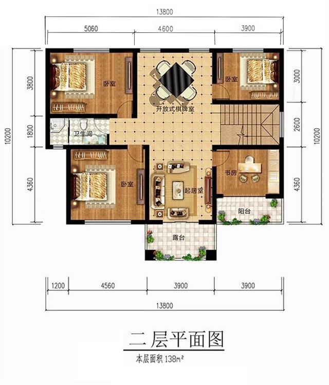 二層華麗別墅設計圖，外觀大氣豪華，內部空間布局合理，家里人口眾多的可以參考！