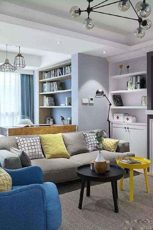 106平三居室簡歐風裝修，適合年輕小夫妻居住。