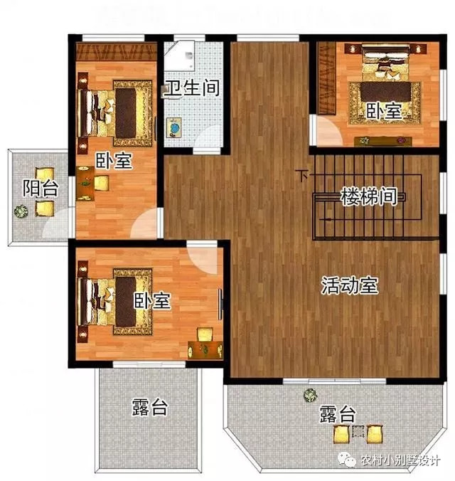 3款30萬預(yù)算農(nóng)村三層自建房設(shè)計圖，富有現(xiàn)代氣息