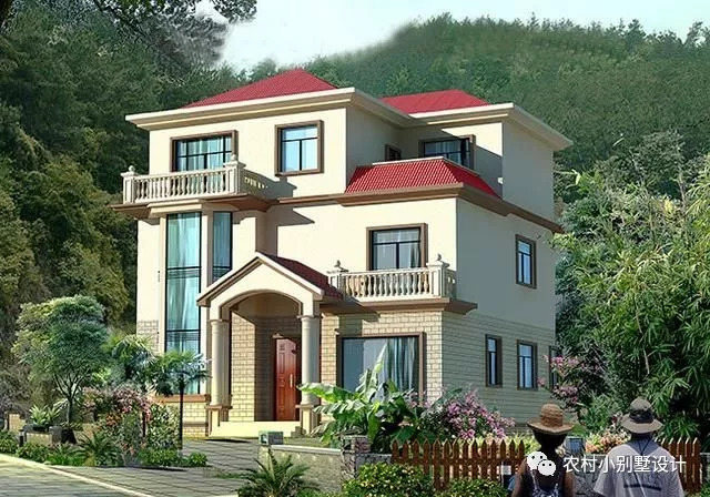 3款30萬預(yù)算農(nóng)村三層自建房設(shè)計圖，富有現(xiàn)代氣息