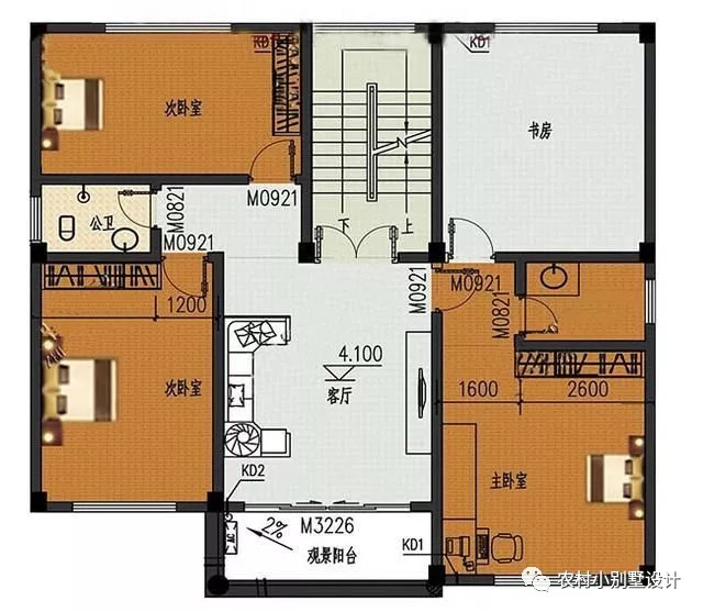 3款30萬預(yù)算農(nóng)村三層自建房設(shè)計圖，富有現(xiàn)代氣息