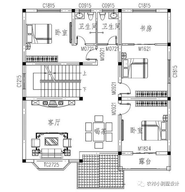 3款30萬預(yù)算農(nóng)村三層自建房設(shè)計圖，富有現(xiàn)代氣息