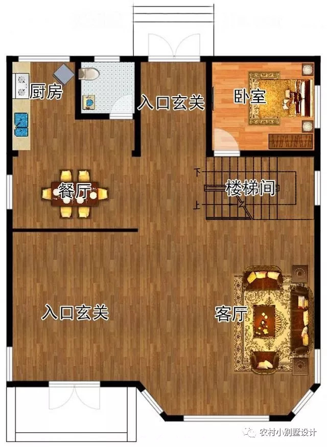 3款30萬預(yù)算農(nóng)村三層自建房設(shè)計圖，富有現(xiàn)代氣息