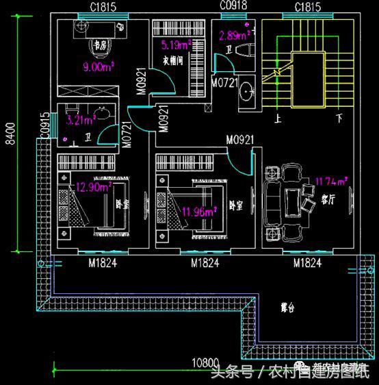 中式別墅設計圖，主體造價20萬，不比那些造價幾十萬的差