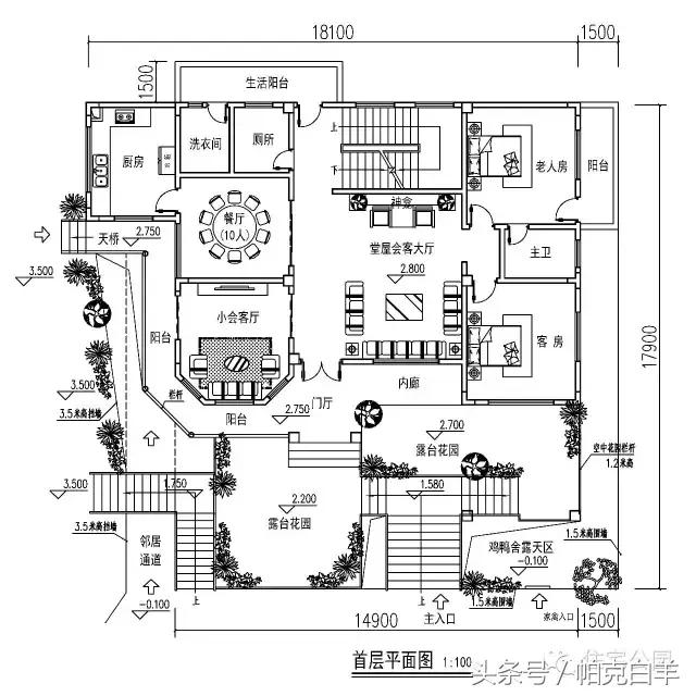 10套經(jīng)典帶車(chē)庫(kù)新農(nóng)村自建房設(shè)計(jì)圖分享，戶(hù)型方正實(shí)用