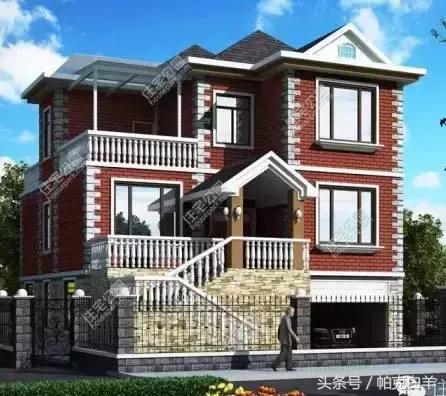 10套經(jīng)典帶車(chē)庫(kù)新農(nóng)村自建房設(shè)計(jì)圖分享，戶(hù)型方正實(shí)用