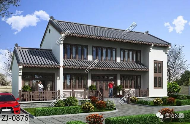 9×17米農(nóng)村中式自建房設(shè)計圖，這款設(shè)計不比歐式的差