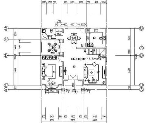 二層農村自建房設計圖紙，造型上設計特別，室內布局也符合現代人的需求