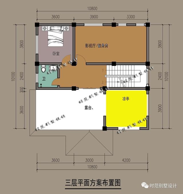 小戶型三層歐式別墅設計圖，帶涼亭露臺影視廳，6室3廳適合自建