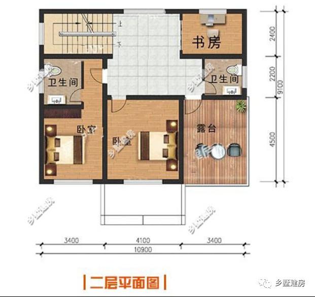 2款主體造價20萬左右的別墅設計圖參考