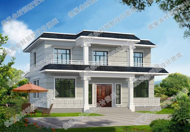 二層平屋頂3廳4臥自建房全套施工圖，施工難度較低，簡(jiǎn)單實(shí)用