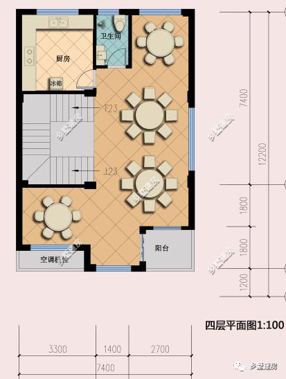 五層自建房臨街別墅設計圖，商住兩用，設計感十足