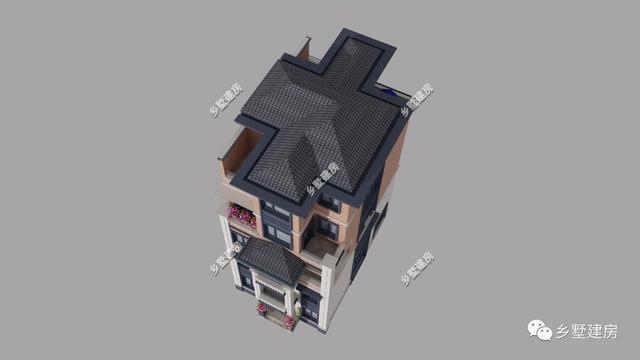 五層自建房臨街別墅設計圖，商住兩用，設計感十足